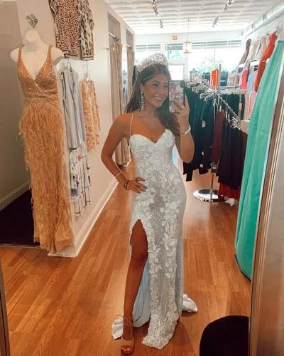 Designer DressSparkle Sequin Mermaid Appliques Long Prom Dress Y1251