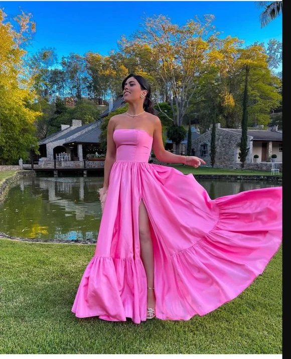 women's breathable dressesClassic Pink Strapless Prom Dress,Pink Graduation Dress,Formal Gown Y1063 women's breathable dressesClassic Pink Strapless Prom Dress,Pink Graduation Dress,Formal Gown Y1063