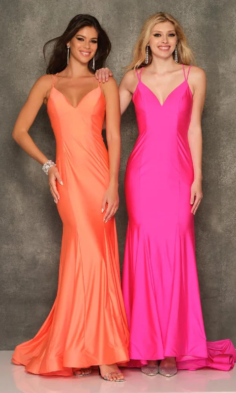 Striped DressSimple Long Prom Dress by Dave & Johnnny