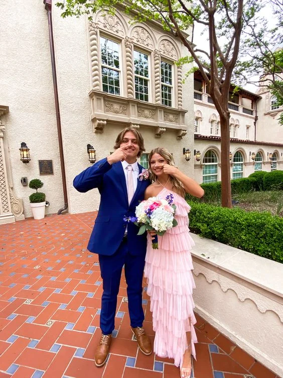 women's velvet dressesA-line Pink Tulle Tiered Long Prom Dress , Unique Prom Dress Y836 women's velvet dressesA-line Pink Tulle Tiered Long Prom Dress , Unique Prom Dress Y836