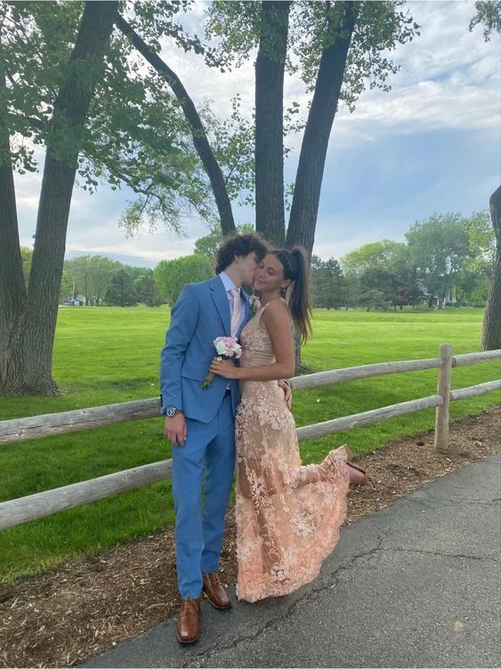 women's eco-friendly dressesElegant A-line V Neck Lace Prom Dress,Charming Formal Gown Y1096 women's eco-friendly dressesElegant A-line V Neck Lace Prom Dress,Charming Formal Gown Y1096
