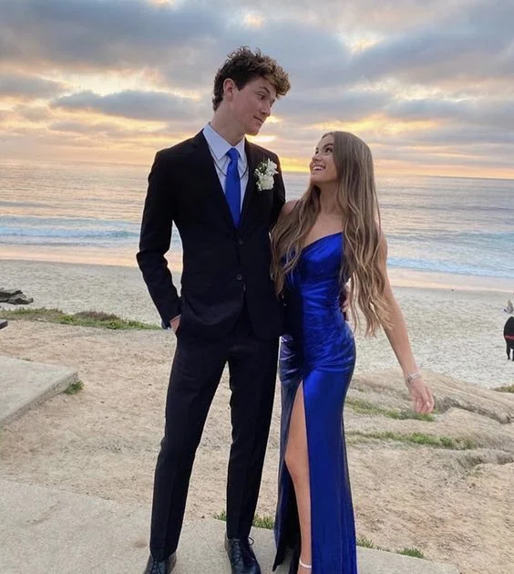 women's travel dressesSexy Royal Blue Prom Dresses, High Slit Long Prom Dresses Y1103 women's travel dressesSexy Royal Blue Prom Dresses, High Slit Long Prom Dresses Y1103