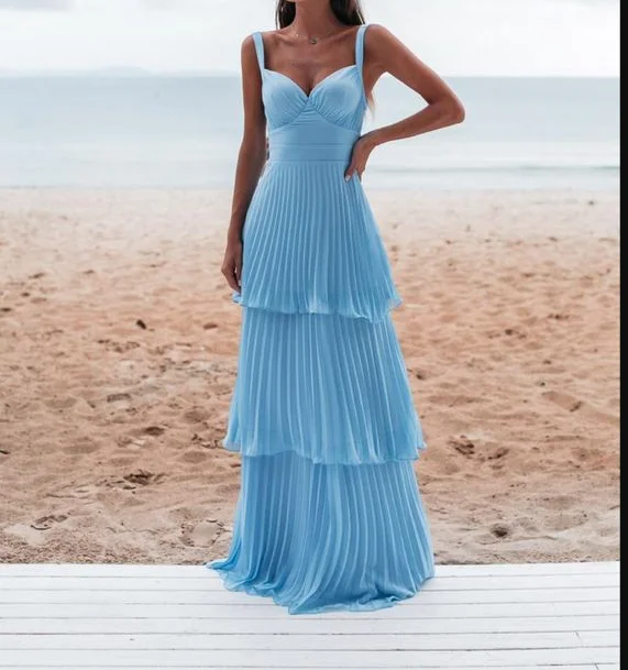 Zipper DressA-line Wide Straps Blue Sleeveless Floor Length Prom Dress,Blue Bridesmaid Dress Y981 Zipper DressA-line Wide Straps Blue Sleeveless Floor Length Prom Dress,Blue Bridesmaid Dress Y981