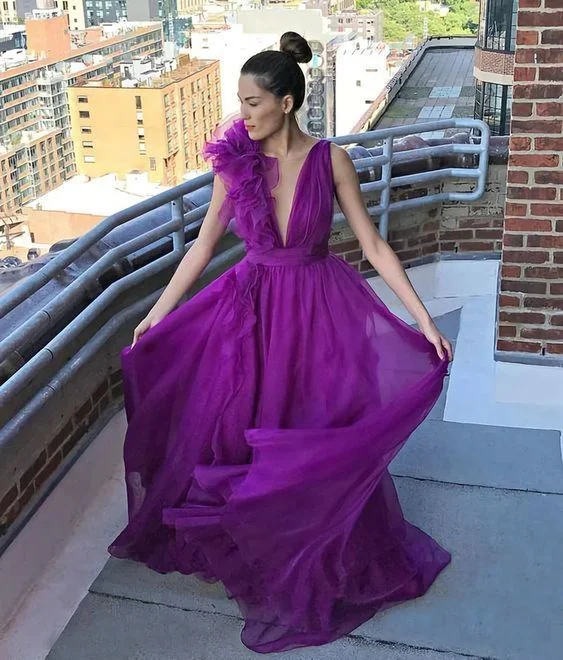 women's handmade dressesA Line V Neck Long Prom Dress, Sleeveless Prom Dress Y1067 women's handmade dressesA Line V Neck Long Prom Dress, Sleeveless Prom Dress Y1067