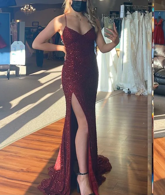 women's formal dressesMermaid V Neck Sequins Long Prom Dress,Sequin Grad Dress Y1222 women's formal dressesMermaid V Neck Sequins Long Prom Dress,Sequin Grad Dress Y1222