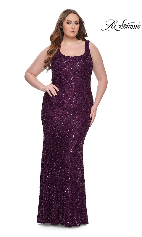 women's wedding guest dressesLa Femme Long Prom Dress 31605