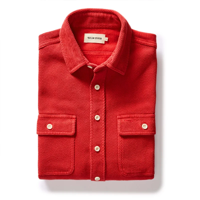 Men's Designer Dress Shirts for High-End FashionThe Ledge Shirt in Cardinal