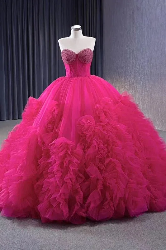 women's beach dressesQuinceanera Dress Stylish Luxury Evening Dresses Sweep Train Sleeveless Pleated Ball Gown women's beach dressesQuinceanera Dress Stylish Luxury Evening Dresses Sweep Train Sleeveless Pleated Ball Gown