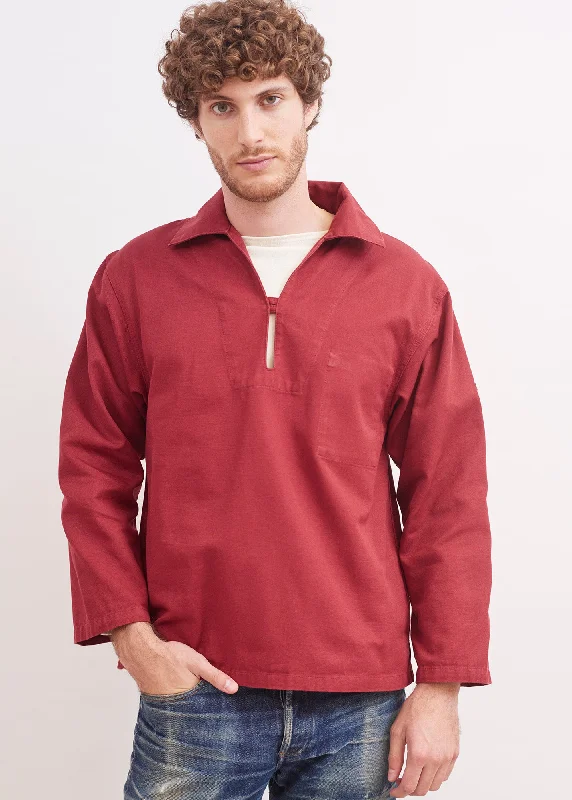 Men's Coats for Everyday WearNemo authentic sailor smock - in cotton canvas (BRIQUE) Men's Coats for Everyday WearNemo authentic sailor smock - in cotton canvas (BRIQUE)