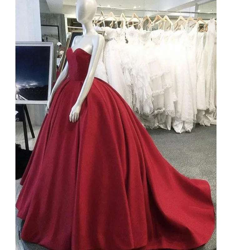 women's business casual dressesSiaoryne Ball Gown Satin Red Wedding Dresses Corset Sweetheart Formal Gowns women's business casual dressesSiaoryne Ball Gown Satin Red Wedding Dresses Corset Sweetheart Formal Gowns