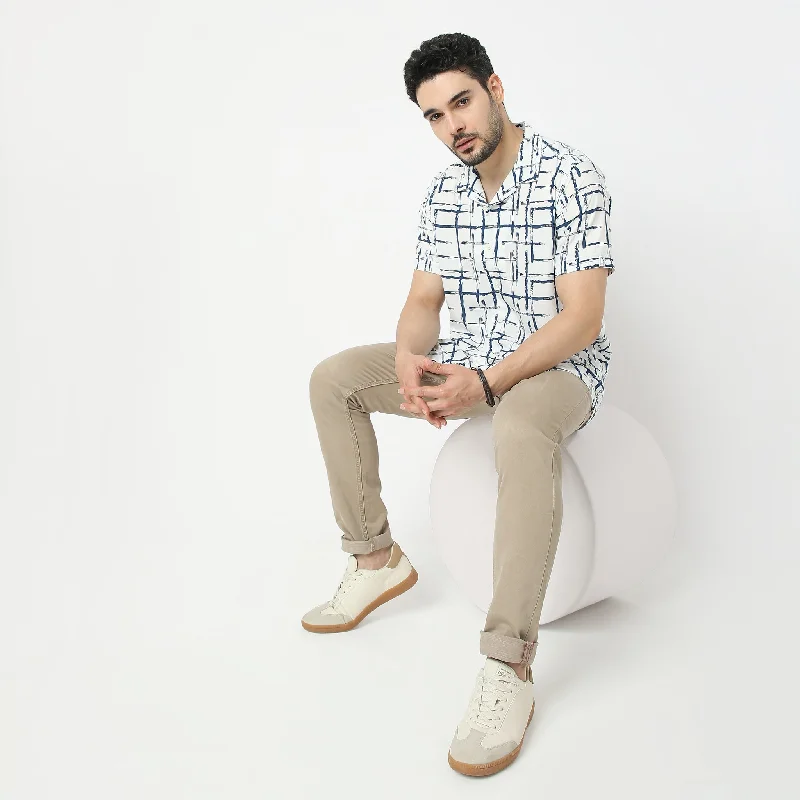 Men's Patterned Casual Shirts for Relaxed StylingRetreat™ Shirts - Beach Company - 100% Rayon Regular Fit Printed Cuban Collar Shirt Men's Patterned Casual Shirts for Relaxed StylingRetreat™ Shirts - Beach Company - 100% Rayon Regular Fit Printed Cuban Collar Shirt