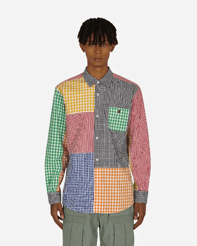 Men's Neutral-Tone Shirts for Versatile StylingGingham Check Longsleeve Shirt Multicolor Men's Neutral-Tone Shirts for Versatile StylingGingham Check Longsleeve Shirt Multicolor