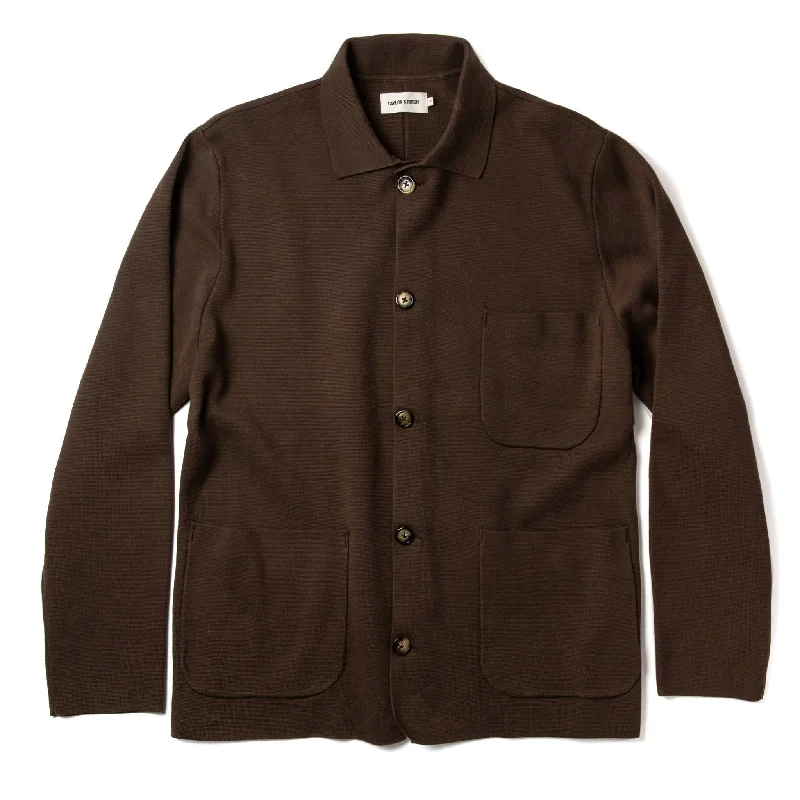 Men's Coats with Reflective StripesThe Prout Jacket in Turkish Coffee