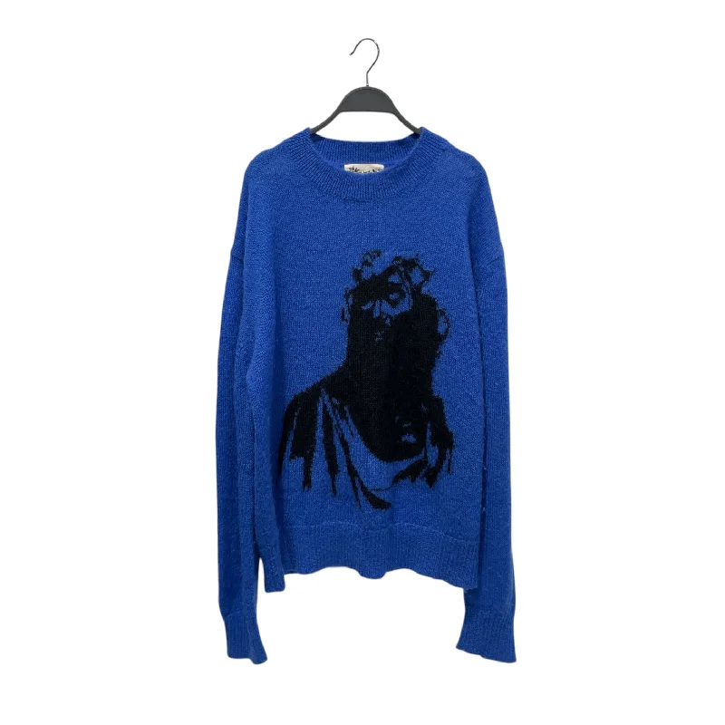 Light Wash Men's JeansDENIM TEARS/Sweater/M/BLU/Crown Made of Cotton Knit