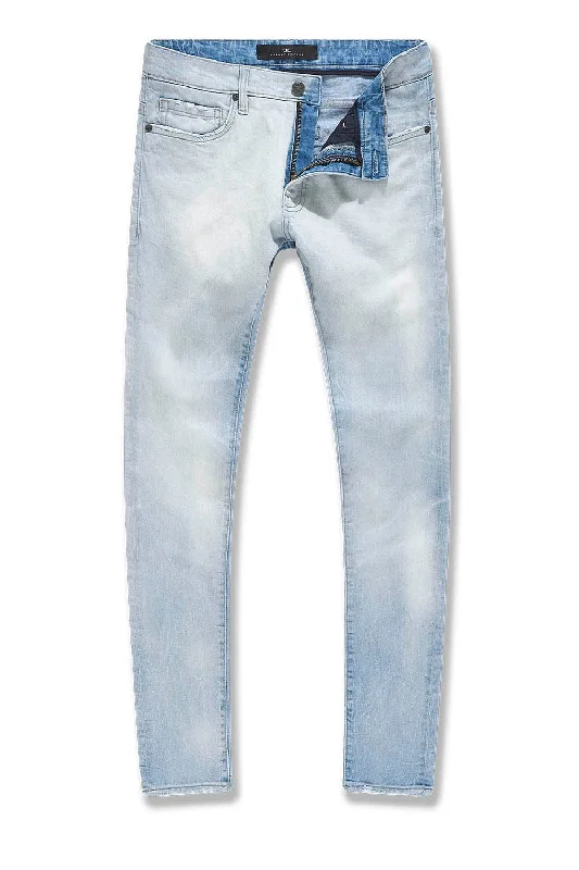 High-Quality Men's JeansBig Men's Sean Cobalt Denim (Iced White)