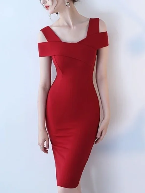 women's halter dressesSexy Red Satin Sheath Dress, Red Evening Dress Homecoming Dress cg10713 women's halter dressesSexy Red Satin Sheath Dress, Red Evening Dress Homecoming Dress cg10713