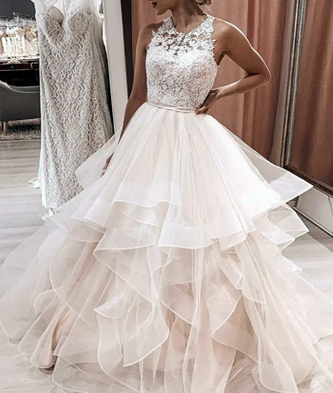 women's breathable dressesWomen A-Line Appliques Wedding Dresses Sleeveless Lace Bridal Gowns YWD215 women's breathable dressesWomen A-Line Appliques Wedding Dresses Sleeveless Lace Bridal Gowns YWD215