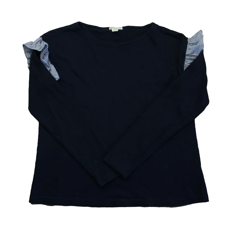 Men's Sweaters with Stand-Up CollarsCrewcuts Girls Navy Long Sleeve T-Shirt