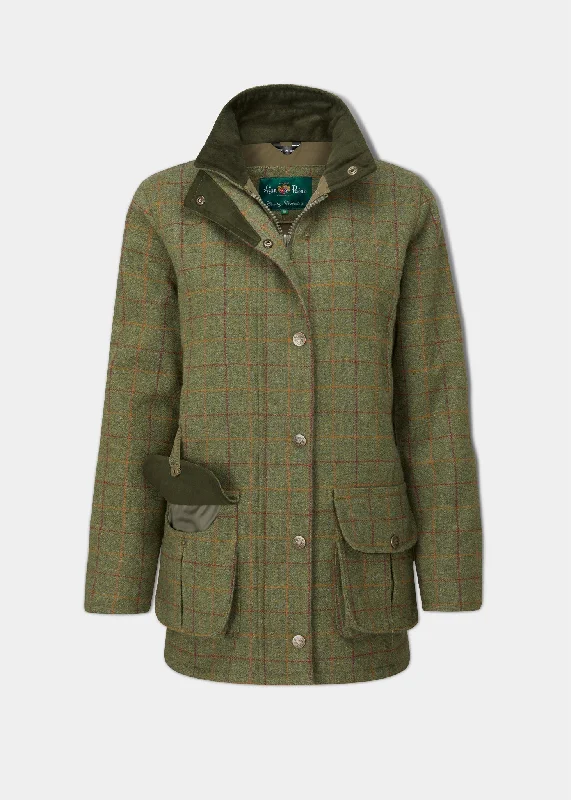 Men's Pants with Welt PocketsRutland Ladies Tweed Waterproof Shooting Coat In Pine