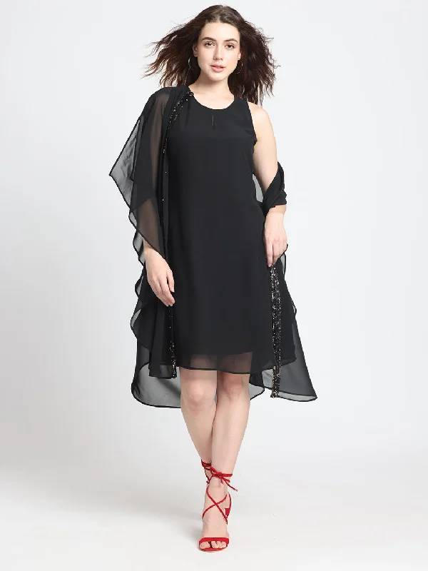 Button-Down DressEvening Cape Dress