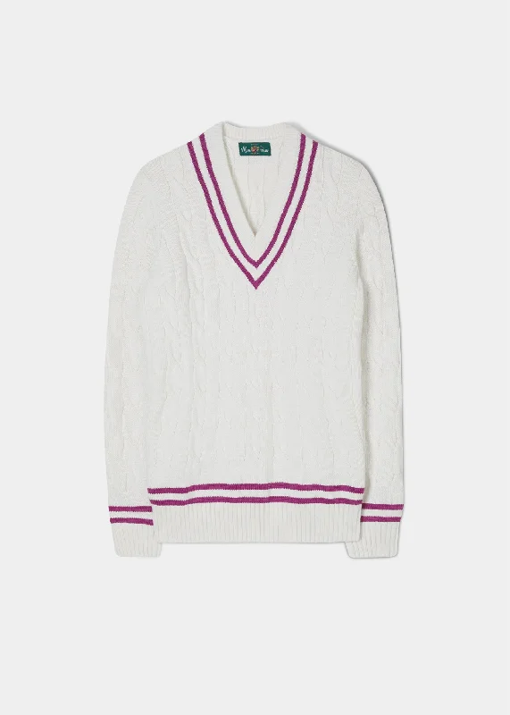 Men's Drawstring Pants for AdjustabilityHeather Ladies Cable Knit Cricket Jumper In Ecru Men's Drawstring Pants for AdjustabilityHeather Ladies Cable Knit Cricket Jumper In Ecru