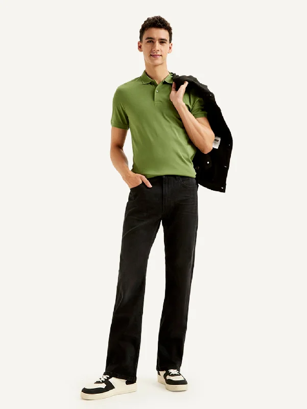 Affordable Designer Men's JeansMen's 527 Slim Bootcut Fit Black Jeans