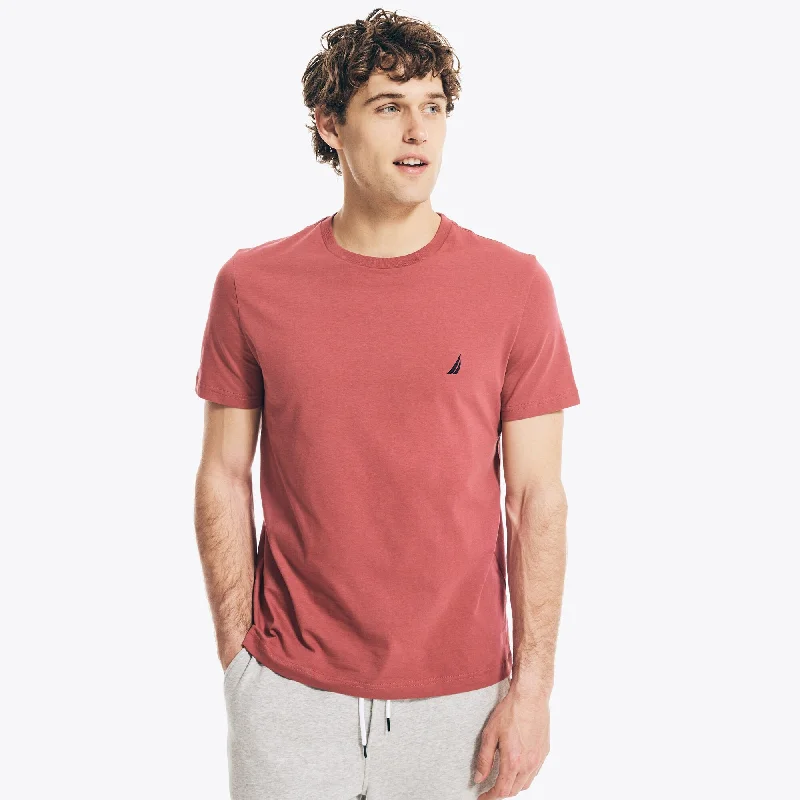 Men's Sweaters with Thumbholes in SleevesNautica Mens Solid Crewneck T-Shirt