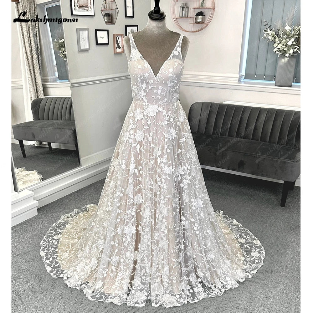 women's apple-shaped body dressesRoycebridal Vintage Champagne Full Lace Boho Wedding Dress 2025 Vestidos Noivas V Neck Sexy Bridal Wedding Gowns Open Back women's apple-shaped body dressesRoycebridal Vintage Champagne Full Lace Boho Wedding Dress 2025 Vestidos Noivas V Neck Sexy Bridal Wedding Gowns Open Back