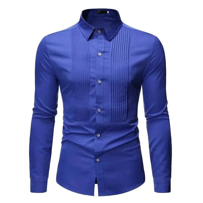 Men's Checkered Shirts for a Retro FeelThe Broadway Tuxedo Shirt For Men