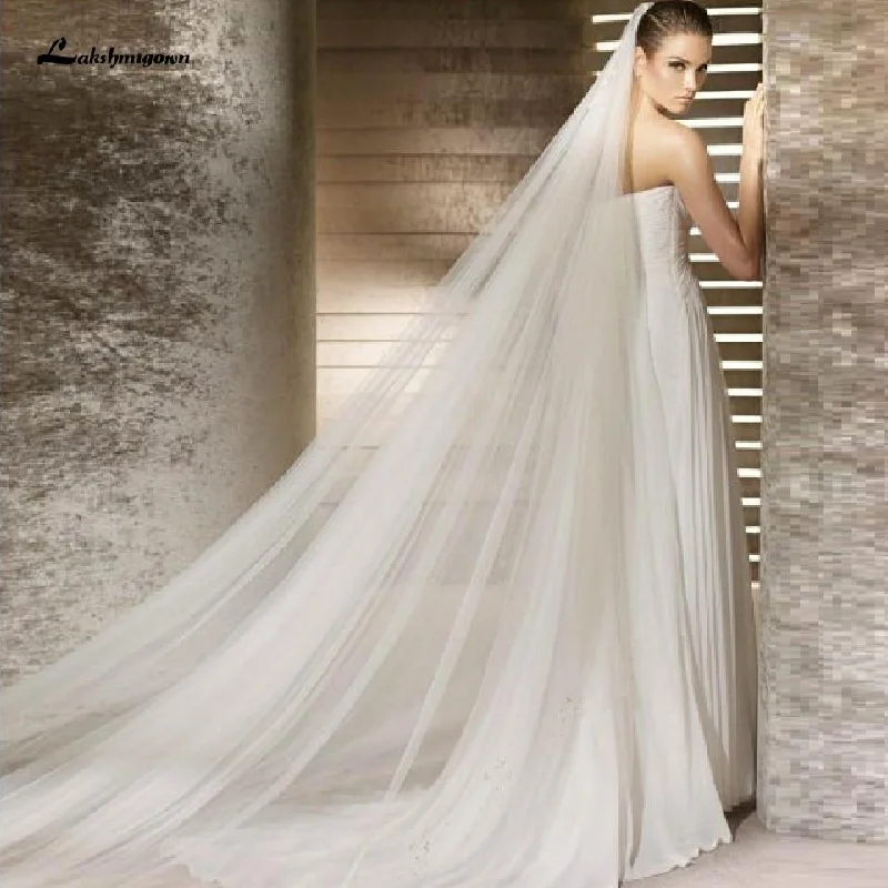 Party DressRoycebridal Wedding Veil Cut Edge Cathedral Bridal Long Veil with Comb