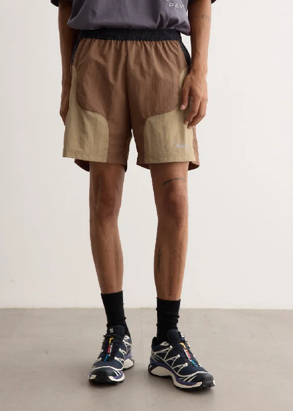 Men's Pants with Ripped and Distressed DetailsLunacy Free Wheeling Track Shorts