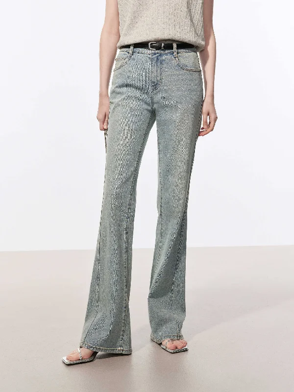 Everyday Casual Men's JeansVintage Washed Flared Jeans