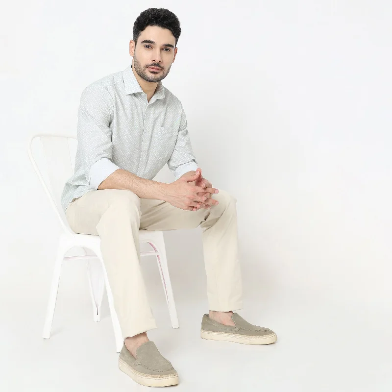 Men's Pattern-Play Shirts for a Fun TwistRegular Fit Printed Shirt