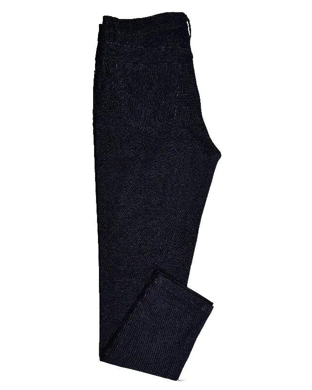 Leather Patch Men's JeansIndigo 4-Way Stretchable Jeans