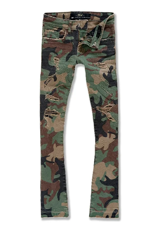 Yoked Back Men's JeansKids Stacked Tribeca Twill Pants (Vintage Camo)