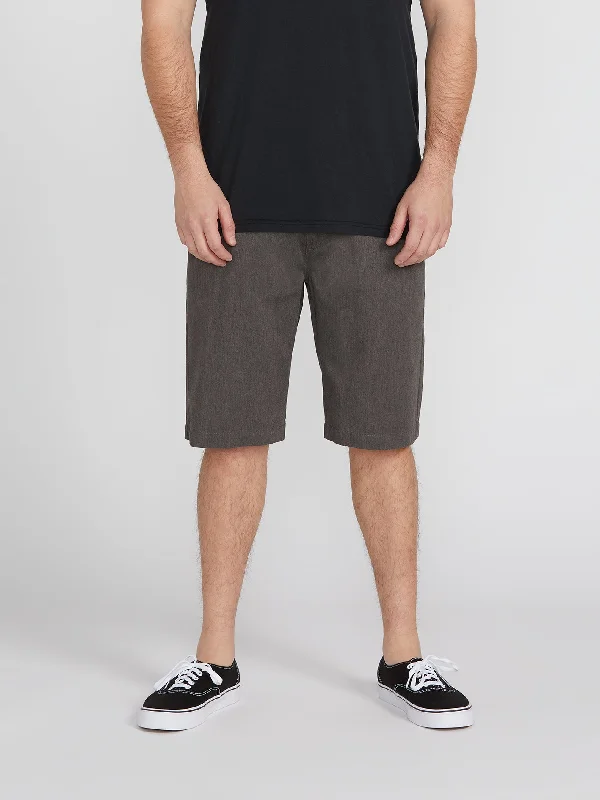 Men's Pants with Ripped and Distressed DetailsVmonty Stretch Shorts - Charcoal Heather Men's Pants with Ripped and Distressed DetailsVmonty Stretch Shorts - Charcoal Heather