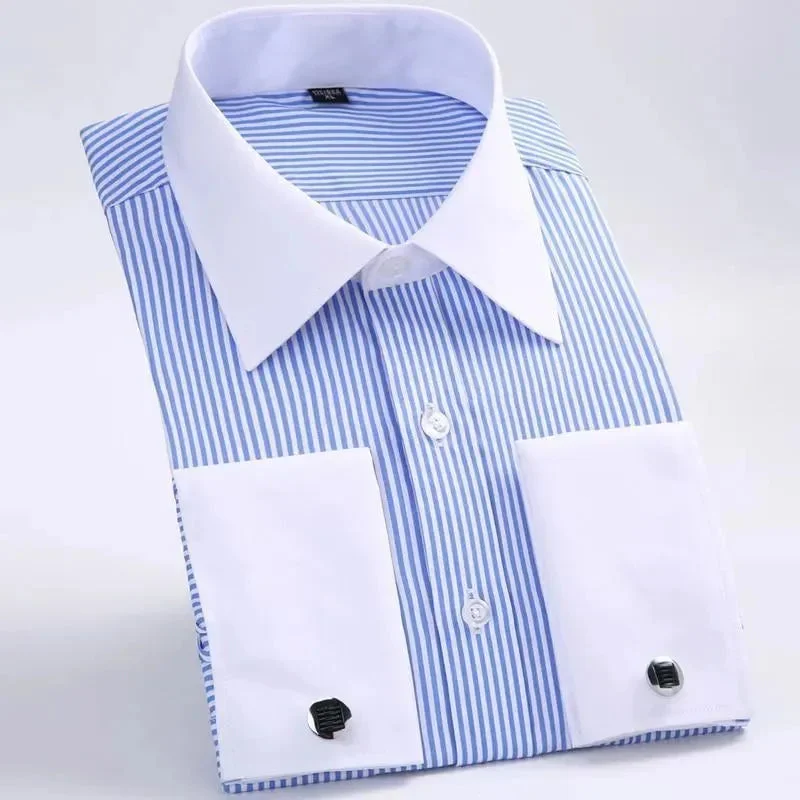 Men's Tab-Collar Shirts for a Crisp LookStriped Dress Shirt For Men