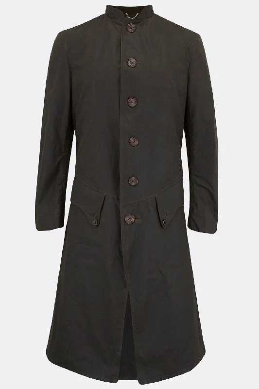 Winter-Ready Men's CoatsTEACH COAT IN OLIVE WAXED COTTON