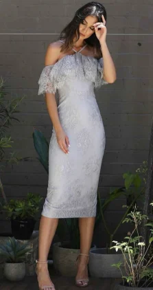 women's statement dressesSheath Off-the-Shoulder Grey Lace homecoming dress , Party Bridesmaid Dress with Ruffles cg782 women's statement dressesSheath Off-the-Shoulder Grey Lace homecoming dress , Party Bridesmaid Dress with Ruffles cg782