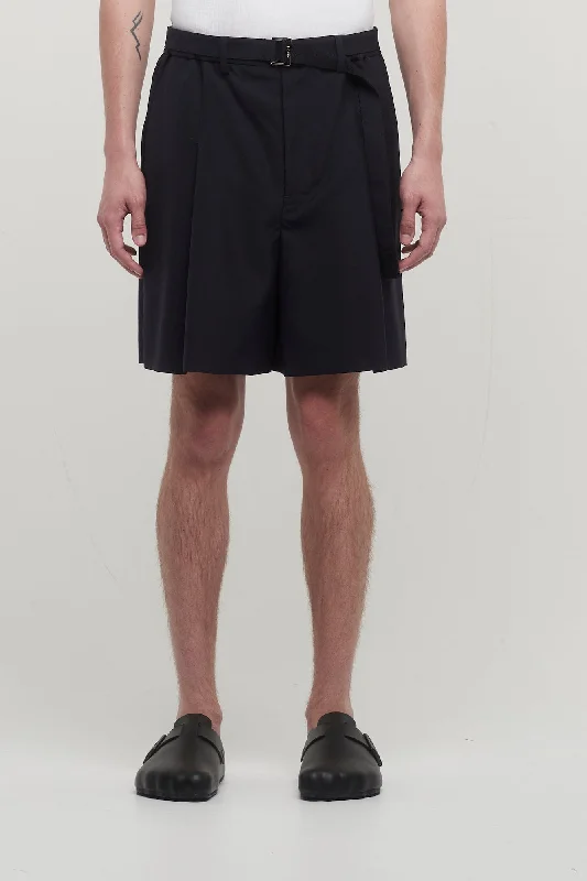Men's Relaxed-Fit Pants for ComfortSacai Suiting Shorts in Navy