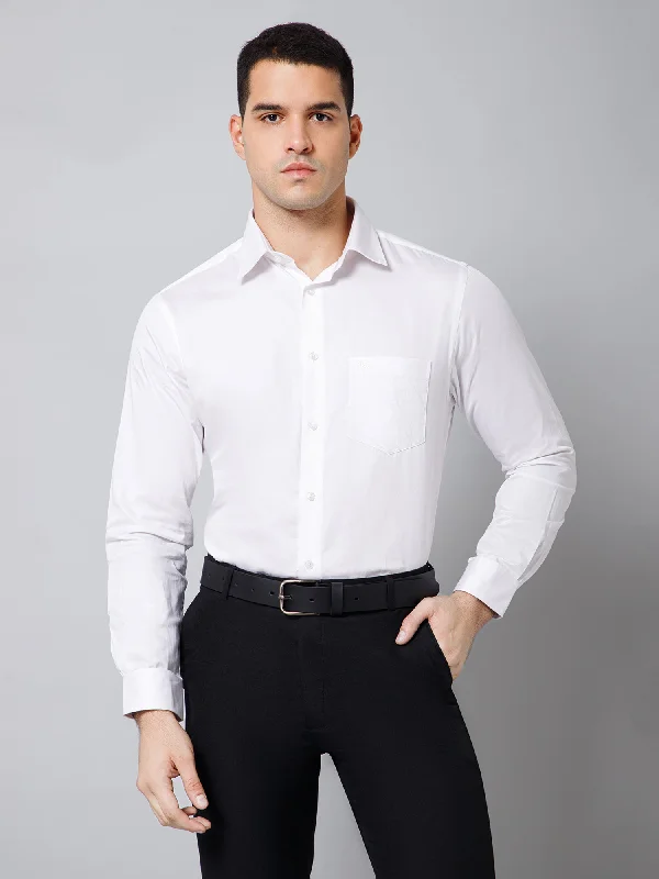 Men's Bamboo Fiber Shirts for Softness and BreathabilityMen's White Party Plain Full Sleeve Shirt Men's Bamboo Fiber Shirts for Softness and BreathabilityMen's White Party Plain Full Sleeve Shirt
