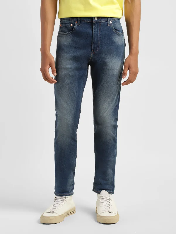Men's Jeans with Fashionable RipsMen's 512 Mid Indigo Slim Tapered Fit Jeans