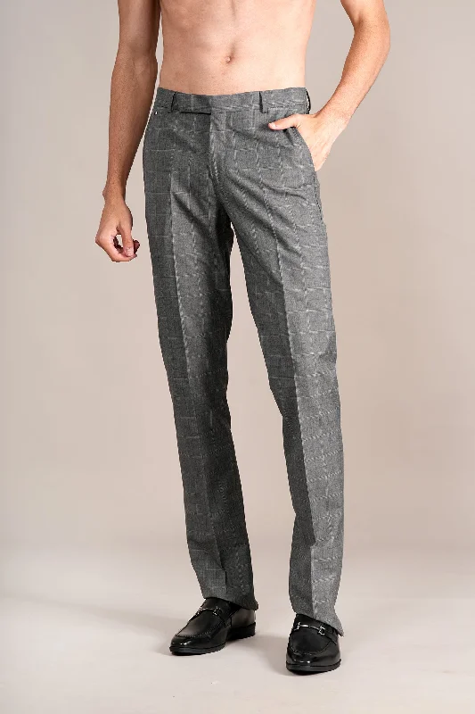 Men's Swim Trunks for SwimmingMen's Dark Grey Self Design Non-Pleated Formal Trouser Men's Swim Trunks for SwimmingMen's Dark Grey Self Design Non-Pleated Formal Trouser