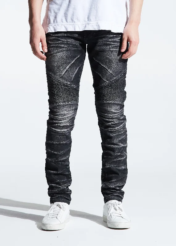 Affordable Designer Men's JeansSkywalker Biker Denim (Black Acid)