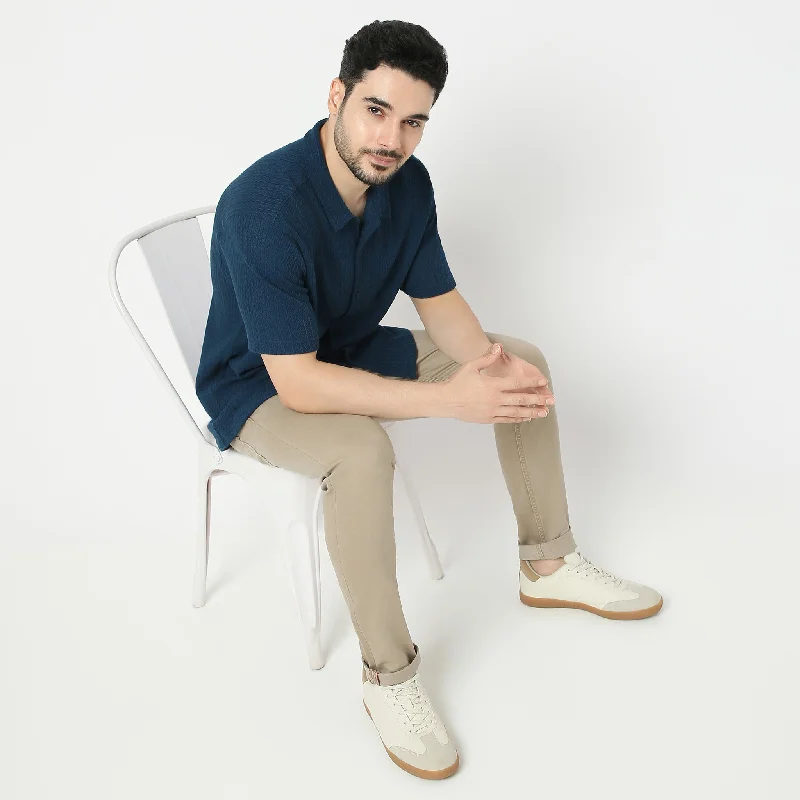 Men's Dressy Casual Shirts for Smart-Casual EventsMood™ Shirt - Cotton Blend Structure - Regular Fit Cuban Collar Shirt Men's Dressy Casual Shirts for Smart-Casual EventsMood™ Shirt - Cotton Blend Structure - Regular Fit Cuban Collar Shirt