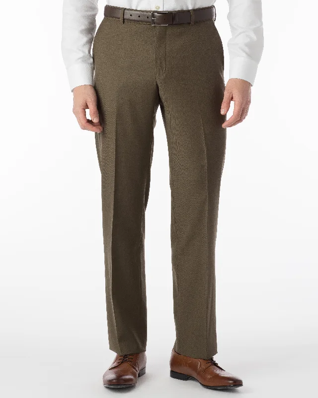 Men's Pants with Contrast StitchingBallin Pants - Soho Super 120’s 4 Harness Serge - Olive Men's Pants with Contrast StitchingBallin Pants - Soho Super 120’s 4 Harness Serge - Olive