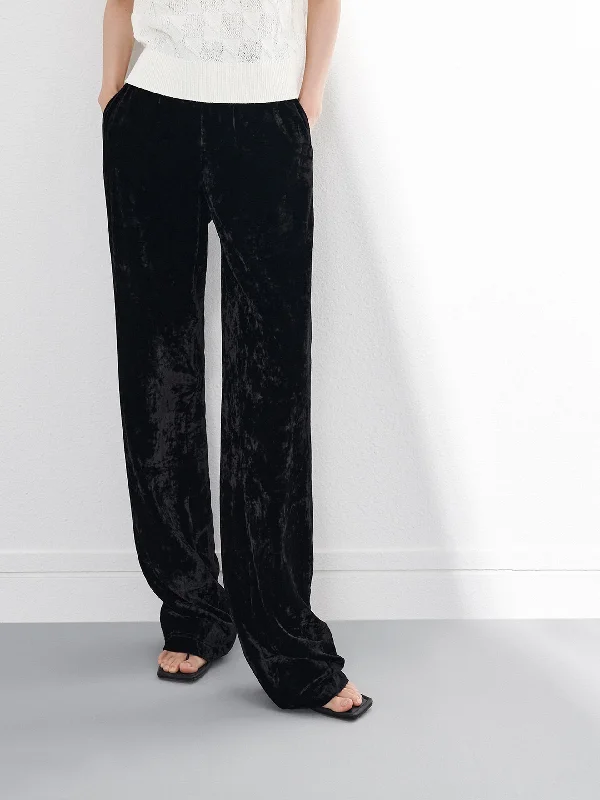 Designer Men's JeansVelvet Straight Leg Pants