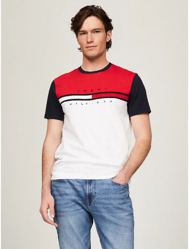 Trendy Men's Oversized SweatersTommy Hilfiger Men's Colorblock Flag Stripe Logo T-Shirt Trendy Men's Oversized SweatersTommy Hilfiger Men's Colorblock Flag Stripe Logo T-Shirt