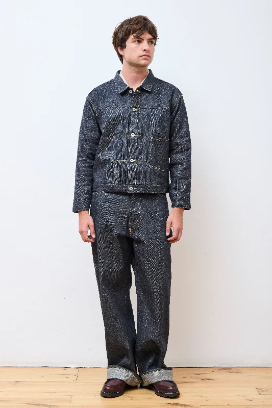 Men's Coats for WalkingLot.703 Denim Jacket C.1920'S Raw Indigo