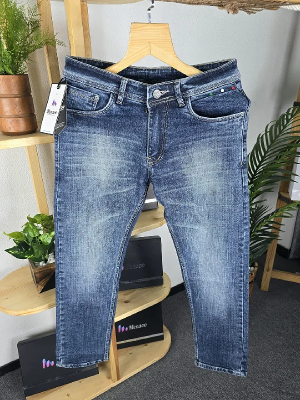 Fashion-Forward Men's JeansElegant Straight Jeans Mid Blue